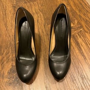 Banana Republic black leather heels